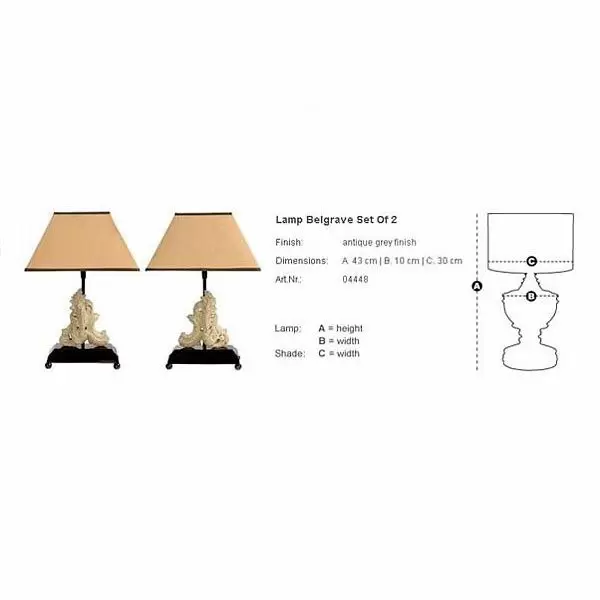 Настольная лампа декоративная Eichholtz Set Table 104448