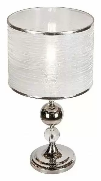 Настольная лампа декоративная iLamp Chelsea T2400-1 Nickel
