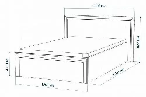 Кровать полутораспальная Merdes Нобиле Кр-120 КШ