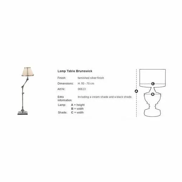 Настольная лампа декоративная Eichholtz Brunswick 106623