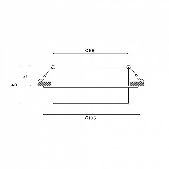 Встраиваемый светильник Hesby Lighting Nimbus HSBL_0127