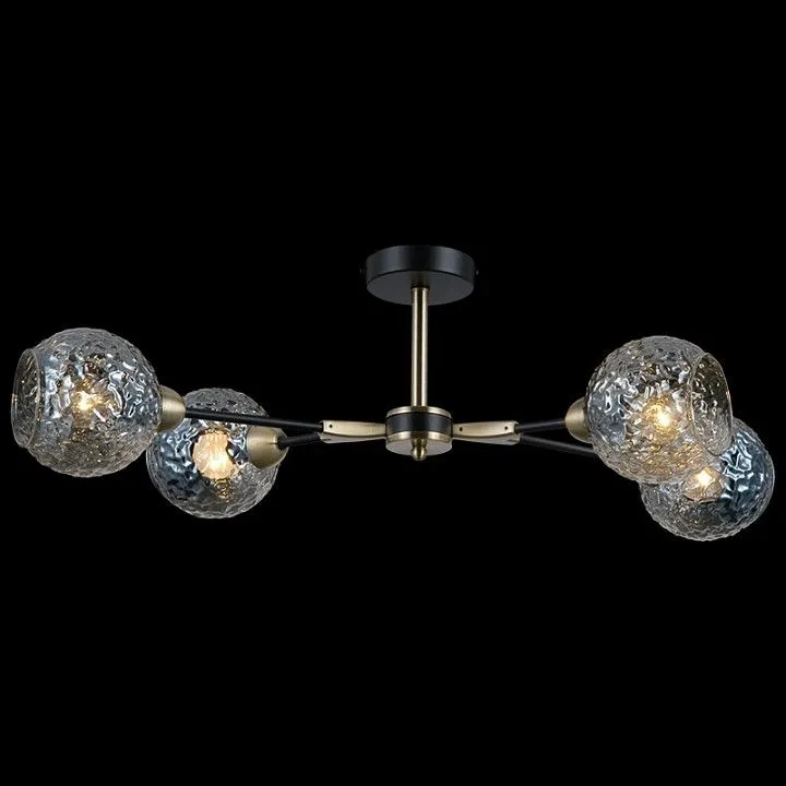 Люстра на штанге ILLUMICO  IL0253-4CSQ-79 BK AB