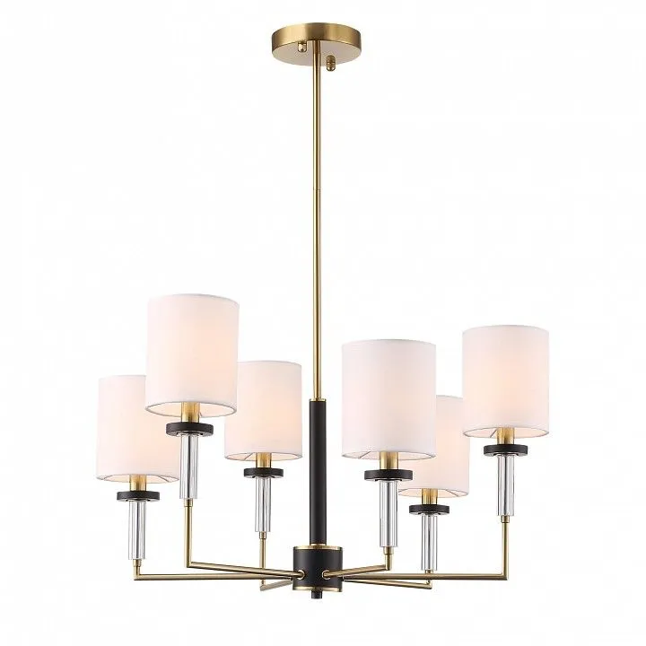 Люстра на штанге ST-Luce BLACK+BRASS SL1404.303.06