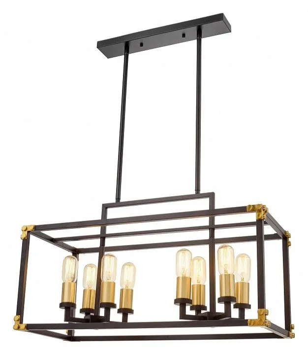 Подвесной светильник LUMINA DECO Waldorf LDP 1140-8 BK+MD