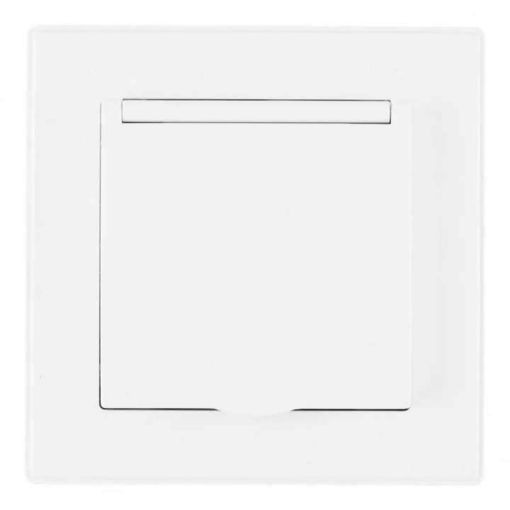 Розетка с заземлением и шторкой, с крышкой Arte Milano SET06-1 SET06-1-41-1 white