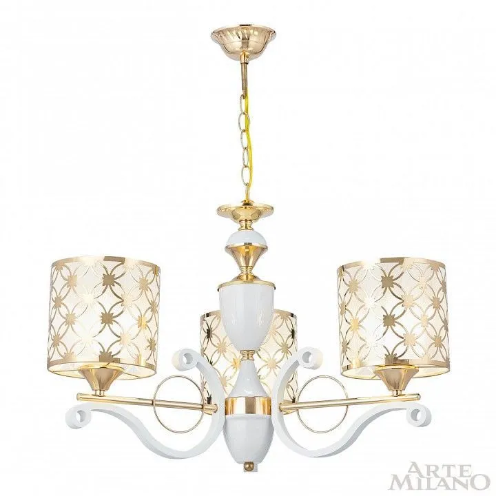 Подвесная люстра Arte Milano Florentia-3097 303097/3 Wh/Gd Подвесная люстра Arte Milano Florentia-3097 303097/3 Wh/Gd