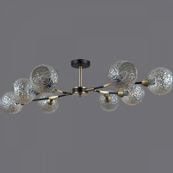 Люстра на штанге ILLUMICO  IL0253-8CSQ-79 BK AB