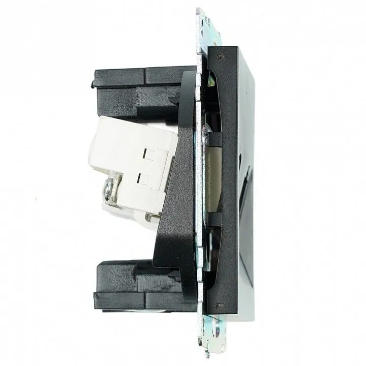 ТВ-розетка и розетка Ethernet RJ-45 без рамки Stekker Катрин 49182