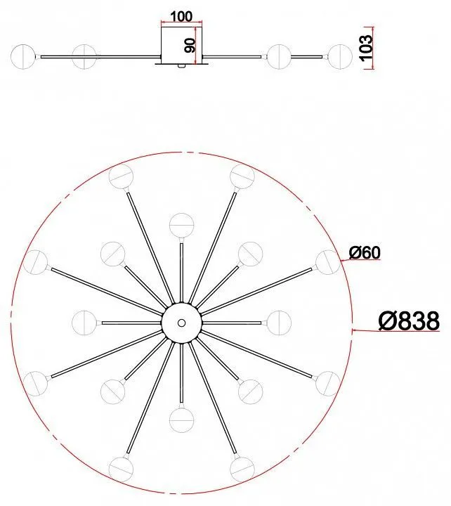 Потолочная люстра Freya Знаменитость FR5242CL-16BS