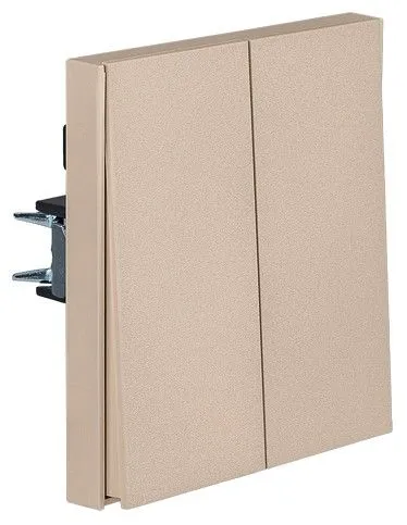 Выключатель двухклавишный без рамки Kranz STRONG KR-78-0706-8