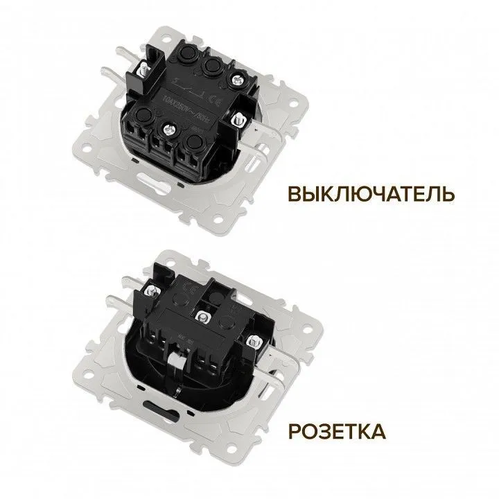 Блок с розеткой и выключателем Arte Milano SET06-2 SET06-2-30-1-40-1 White