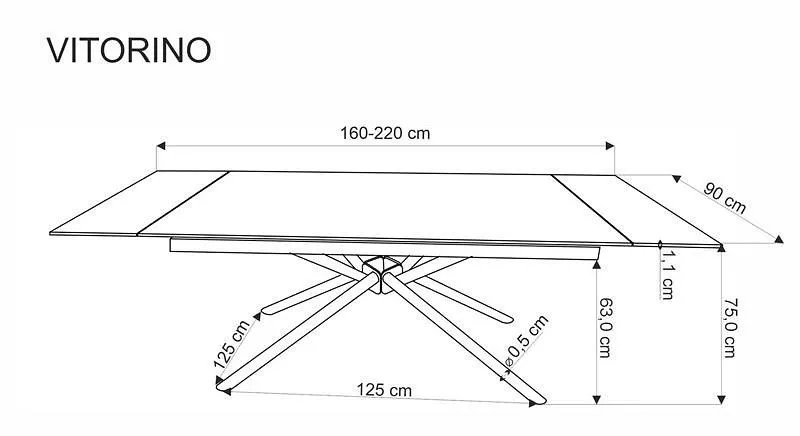 Стол обеденный Vitorino 160