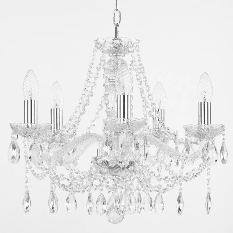 Подвесная люстра Bohemia Ivele Crystal 107 107/5/165 Ni