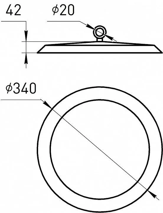 Подвесной светильник Эра  SPP-402-0-40K-200