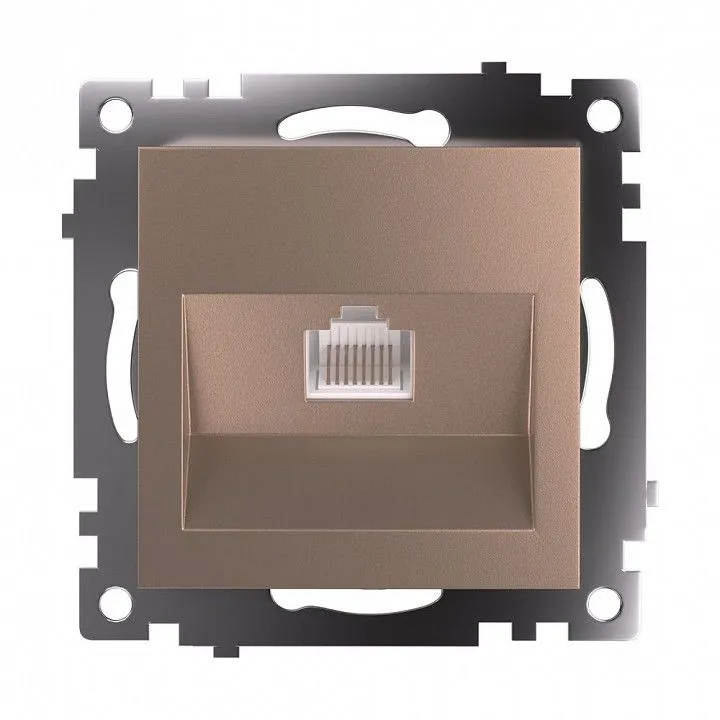 Розетка Ethernet RJ-45 без рамки Stekker Катрин 39599