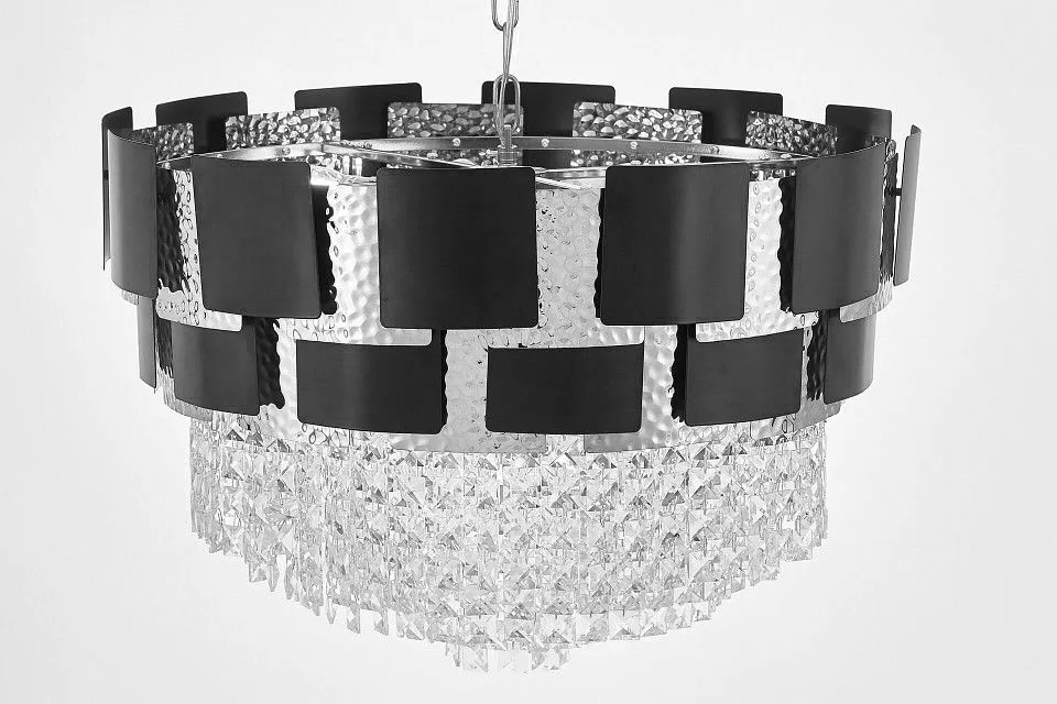 Подвесная люстра LUMINA DECO MOLINA LDP 7045-600 BK+CHR