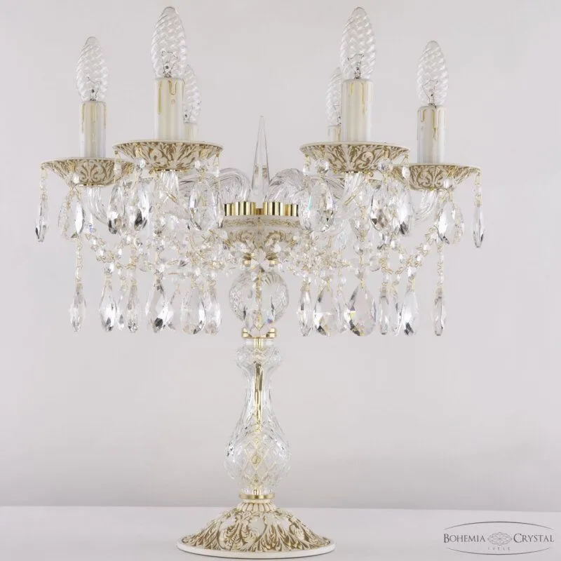 Настольная лампа декоративная Bohemia Ivele Crystal AL1613 AL16313L8/6/141-44 WMG