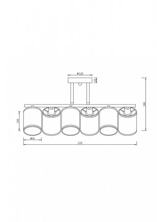 Люстра на штанге Freya Course FR5136PL-06CH