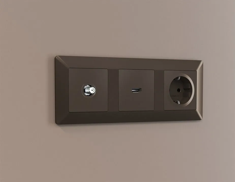 ТВ-розетка без рамки Ambrella Volt ALFA MA643050