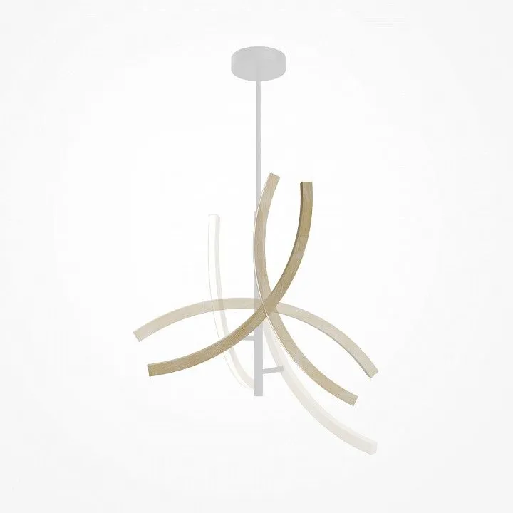 Люстра на штанге Maytoni Ваби MOD428PL-L27BK
