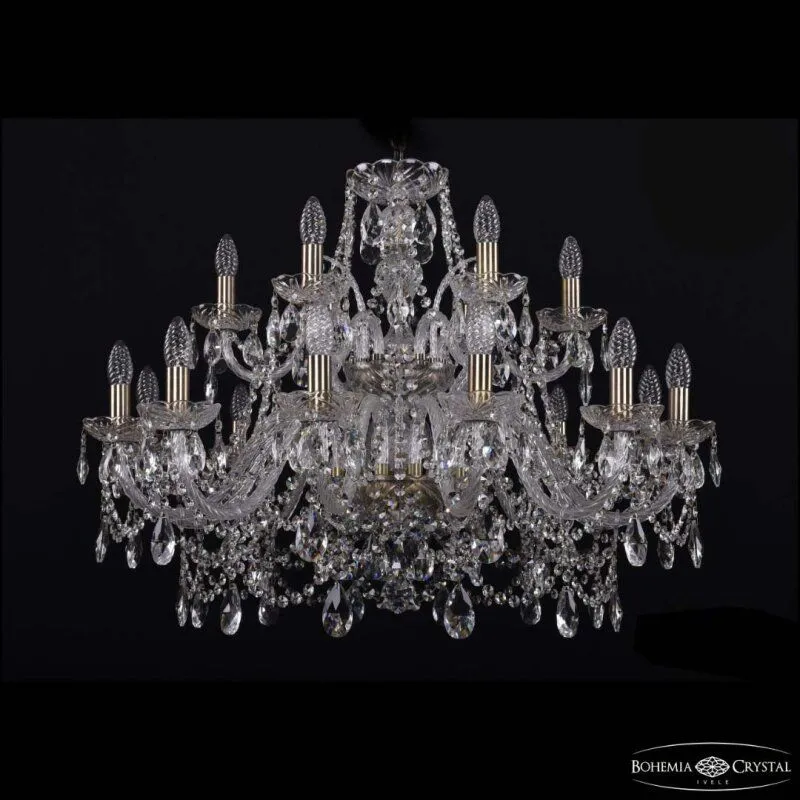 Подвесная люстра Bohemia Ivele Crystal 1411 1411/12+6/300/2d Pa