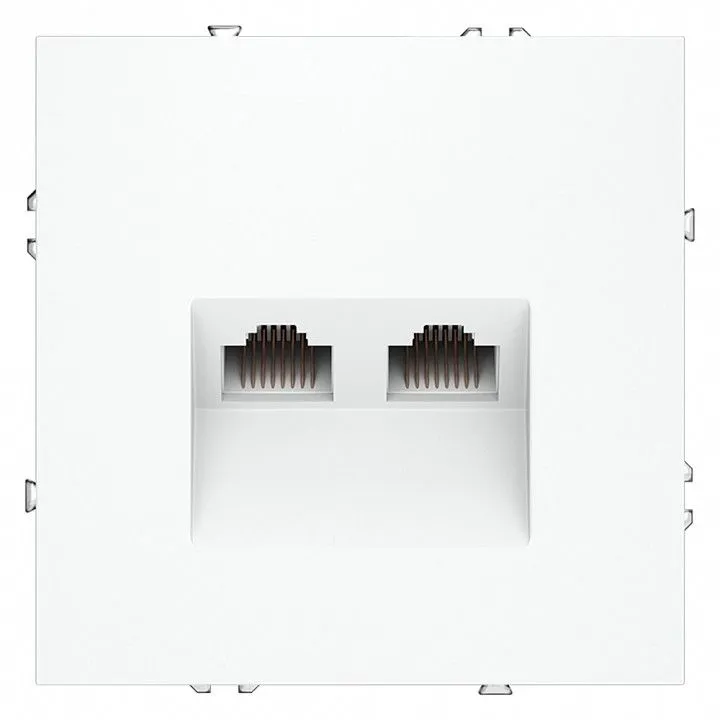 Розетка двойная Ethernet RJ-45 без рамки Voltum S70 VLS060202