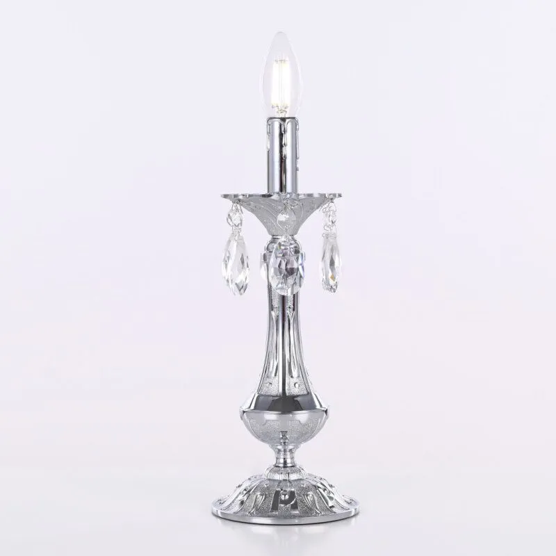Настольная лампа декоративная Bohemia Ivele Crystal AL77 AL77100L/1-32 Ni