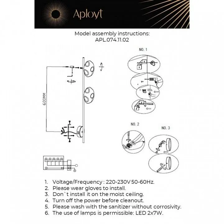 Бра Aployt Tereze APL.074.11.02