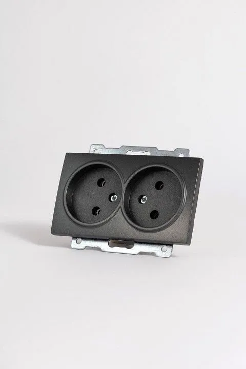 Розетка двойная без заземления, без рамки Elbi Eleсtriс Zena Vega 609-011100-908