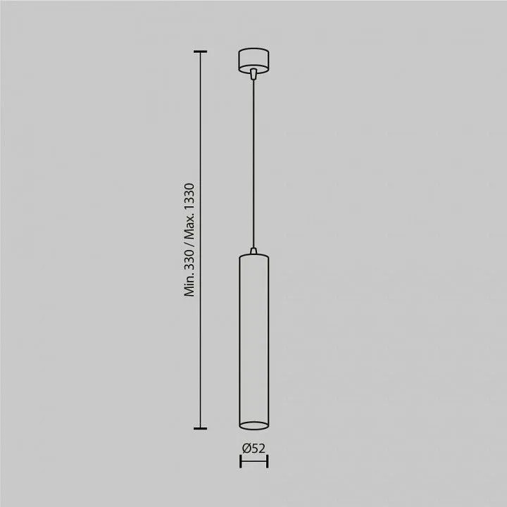 Подвесной светильник Maytoni Technical Фокус LED P072PL-L12W3K-1