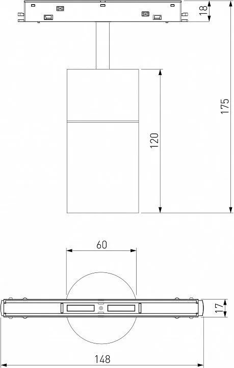 Светильник на штанге Elektrostandard Slim Magnetic a063538