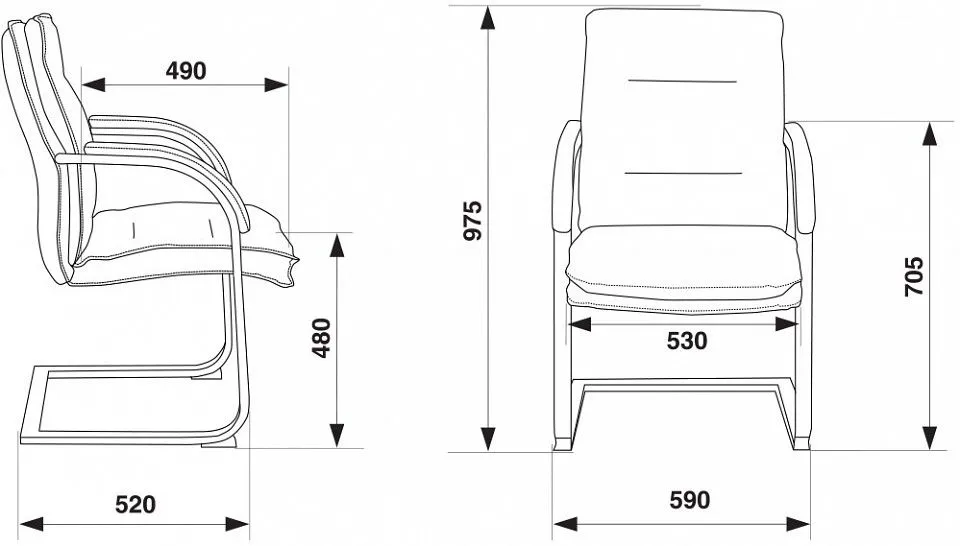 Кресло T-9927SL-Low-V/Chok