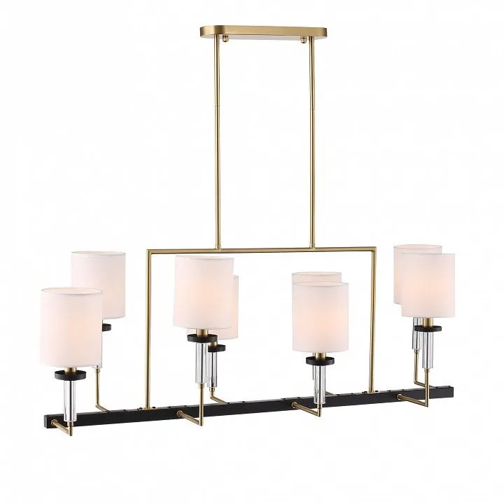 Люстра на штанге ST-Luce BLACK+BRASS SL1404.338.08