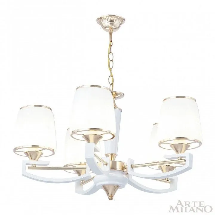 Подвесная люстра Arte Milano Florentia-2457 302457/5 Wh/Gd