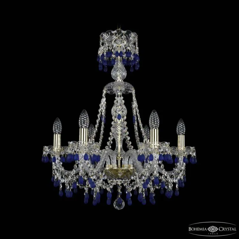 Подвесная люстра Bohemia Ivele Crystal 1410 1410/6/195/XL-66 G V3001