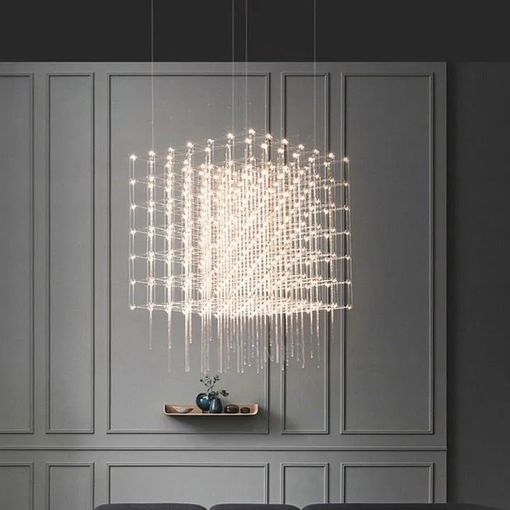 Подвесная люстра O-LUCE Cosmic Glass ячейка 15*15 см 1094011-0