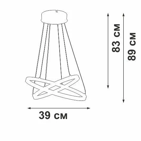 Подвесной светильник Vitaluce V2515DT V2515DT-1/2S
