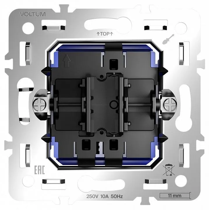 Механизм выключателя проходного одноклавишного Voltum S70 VLS0103M