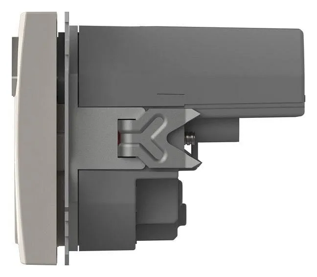 Розетка с заземлением и со шторкой и 2хUSB type A, без рамки Elbi Eleсtriс Zena Vega 609-010200-317
