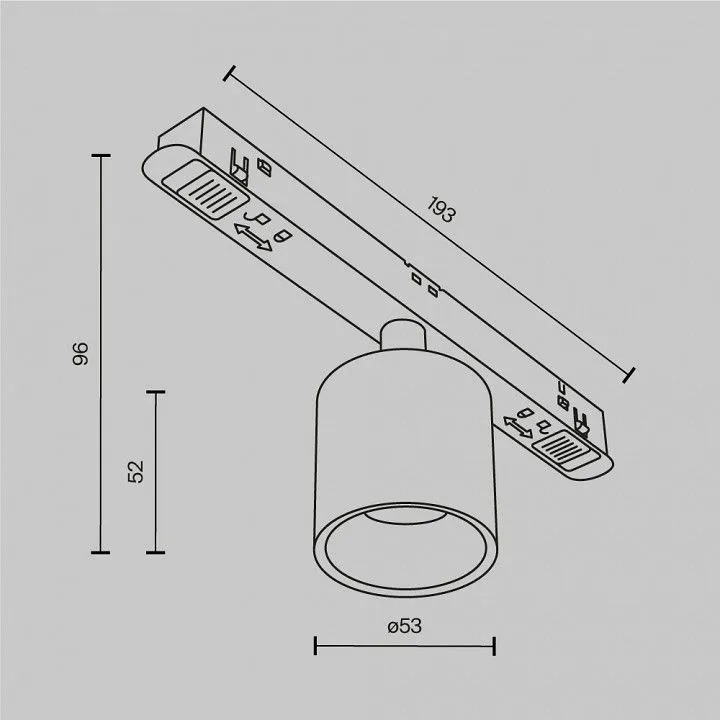 Светильник на штанге Maytoni Technical Альфа С TR132-2-7W4K-W