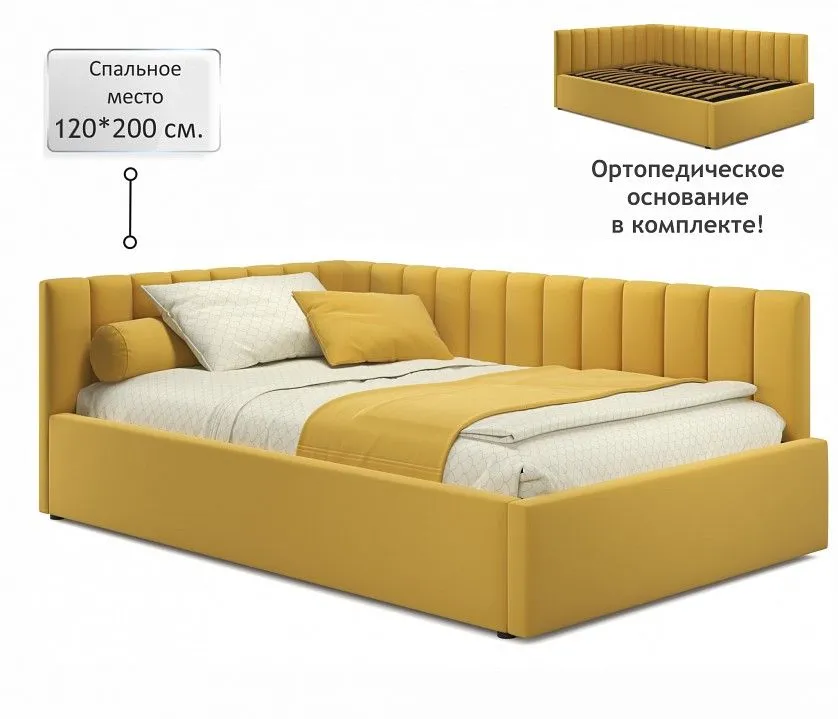 Кровать полутораспальная Milena 2000x1200