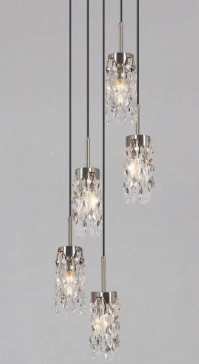 Подвесная люстра ILLUMICO  IL3588-5PSQ-26 AB DS