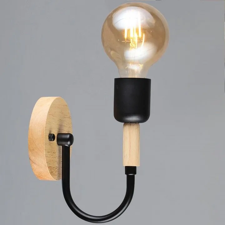 Бра Reluce 99960 99960-0.2-01 BK+WOOD