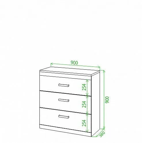 Комод Tiovo Км90