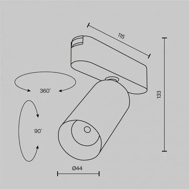Светильник на штанге Maytoni Technical Фокус TR103-1-12W3K-M-W