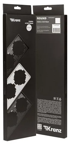 Рамка на 4 поста Kranz ROUND KR-78-0754-1
