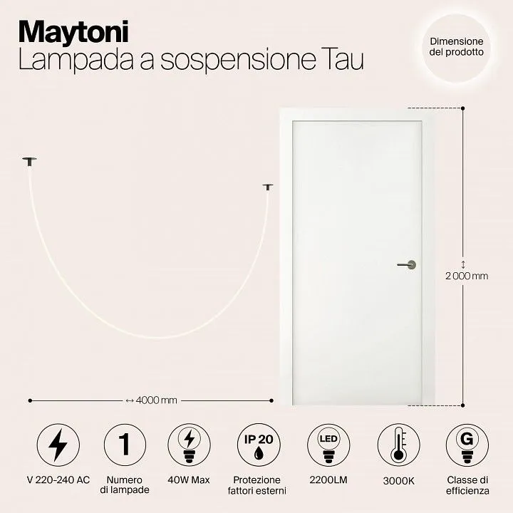 Подвесной светильник Maytoni Тау MOD146PL-L40B3K