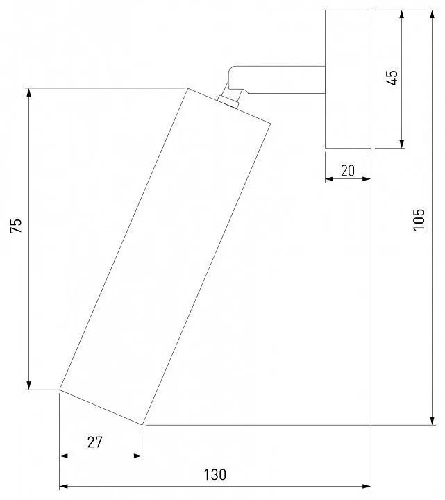 Спот Eurosvet Pin 20133/1 LED белый