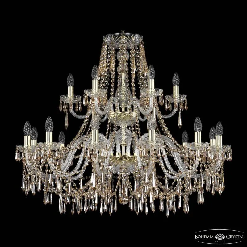 Подвесная люстра Bohemia Ivele Crystal 1403 1403/12+6/360/2d G R721