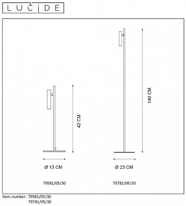 Торшер Lucide Philon 79781/05/30